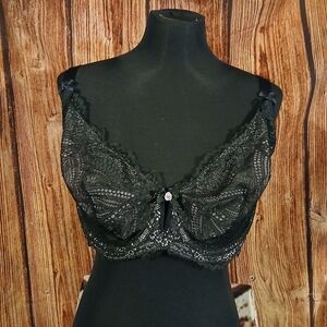 Cacique Elegant Black Lace Bra